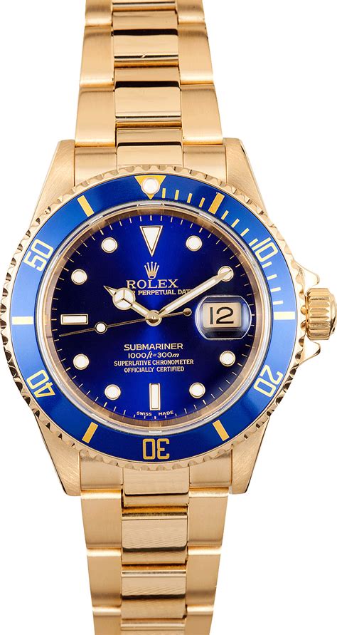 rolex submariner 18k gold for sale|Rolex Submariner all gold price.